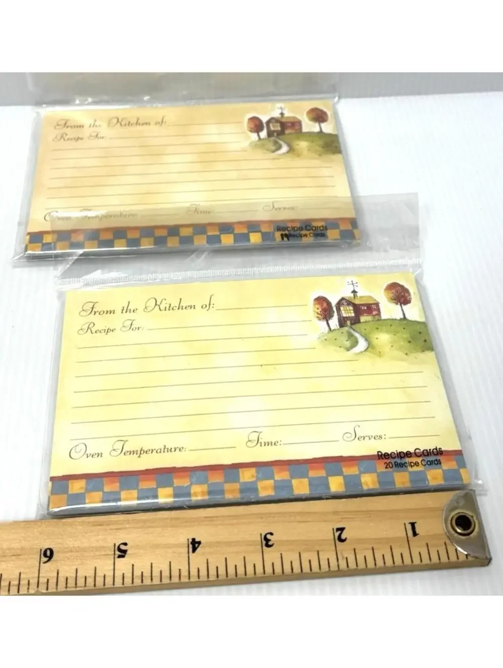 Country Home Recipe Cards 4x6